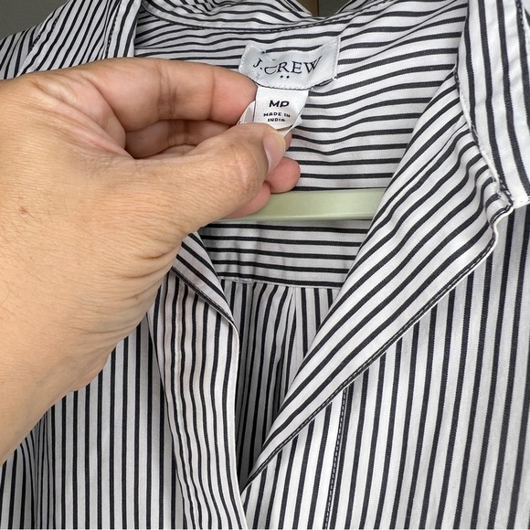 J. Crew Re-Imagined Women’s popover Tunic White &Black Striped MP - Picture 4 of 7